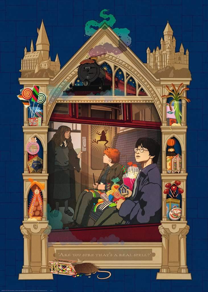 Puzzle - 1000p : Harry En Route Vers Poudlard_Jeu-de-société
