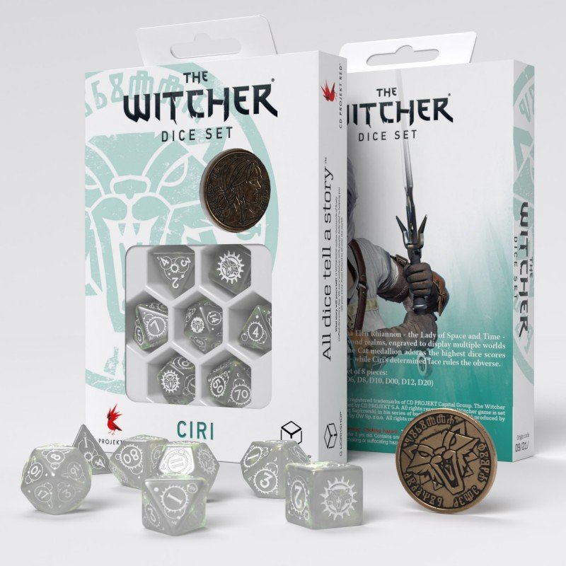 Set de dés The Witcher Ciri La Dame de l'Espace et du Temps - Q-Workshop
