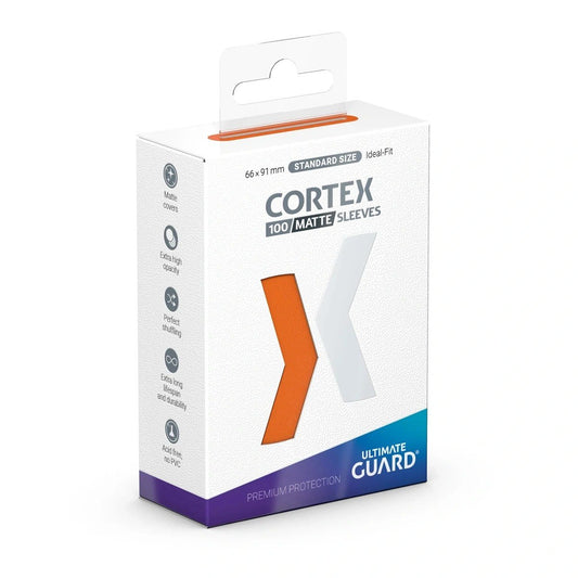 100 pochettes Cortex format Standard Orange Mat - Ultimate Guard