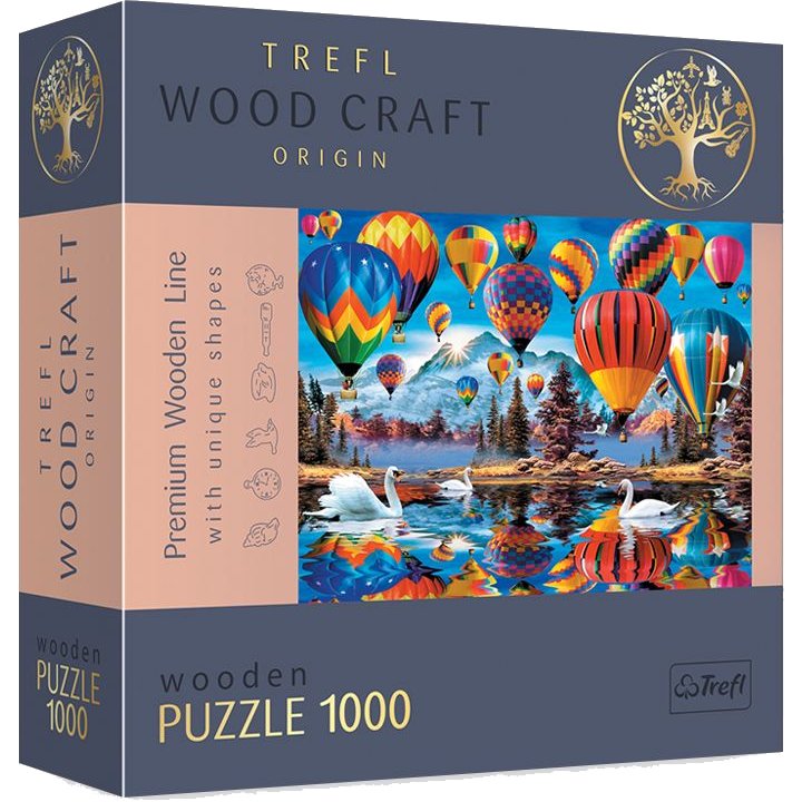 Puzzle 1000 pièces en bois - Ballons colorés (Trefl)