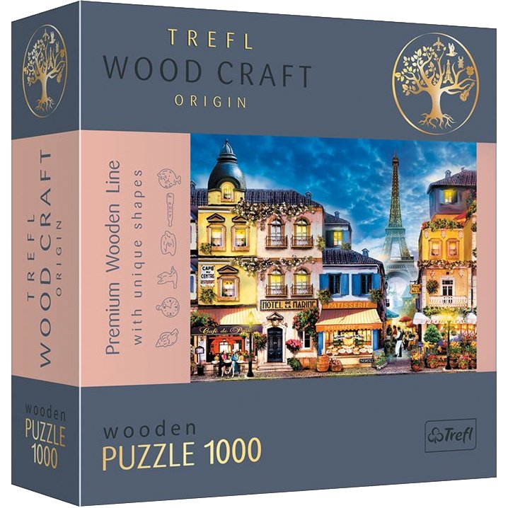 Puzzle 1000 pièces en bois - French Alley (Trefl)